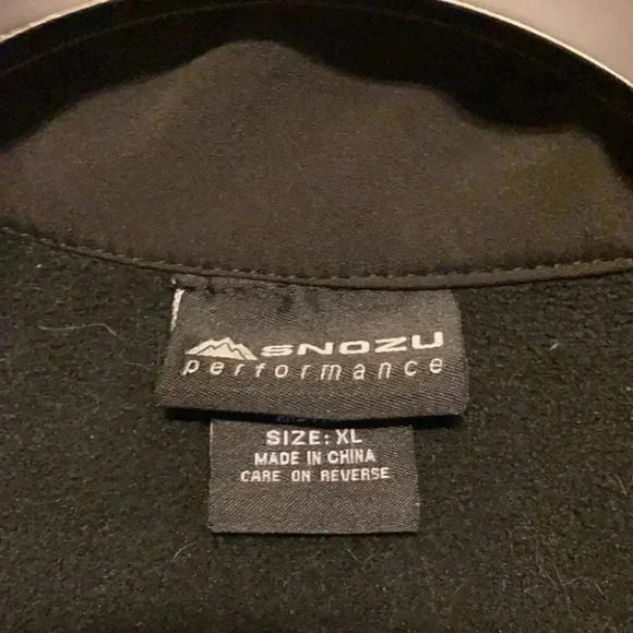 Snozu Performance Black Zip Jacket Size XL - Picture 2 of 8
